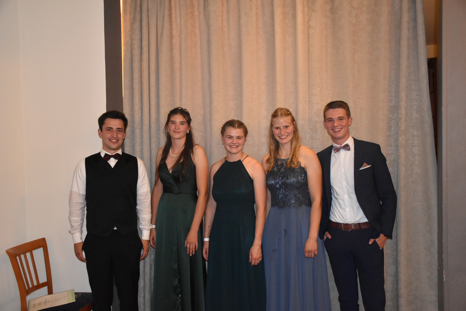 vl. Bodo Grube, Inga Santelmann, Finja Bruns, Deike Katharina Corleis, Jan Marten Müller